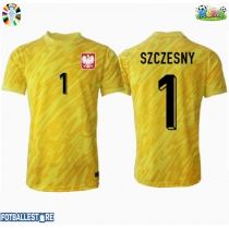 Polen Wojciech Szczesny #1 Keeper Hjemmedrakt EM 2024 Kortermet